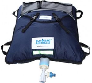 a 100L water bladder filled